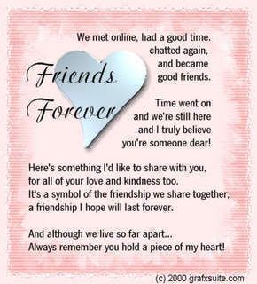 We met online....Friends Forever Pictures, Images and Photos