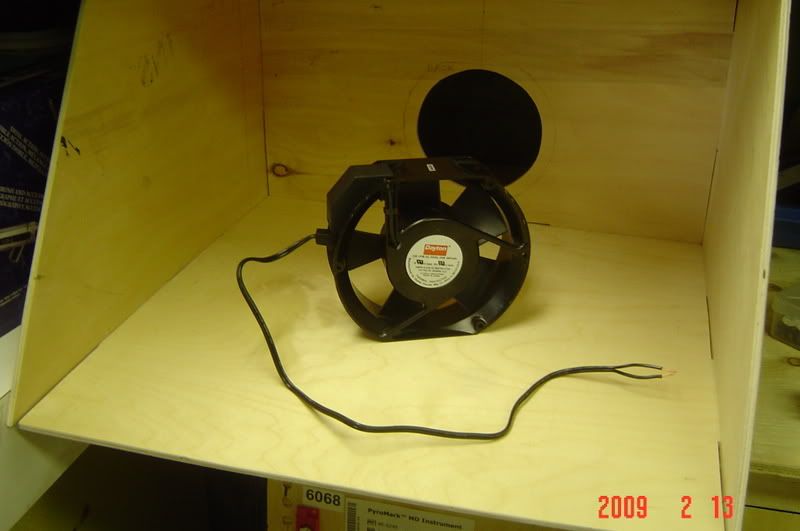  /></p><p>A picture of the Dayton Axial Fan prior to installment.  It is roughly 6 3/4