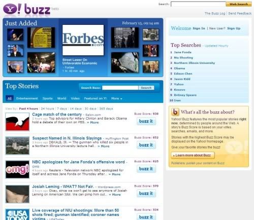 Imagem relacionada a Yahoo! Buzz: um novo competidor para o Digg?