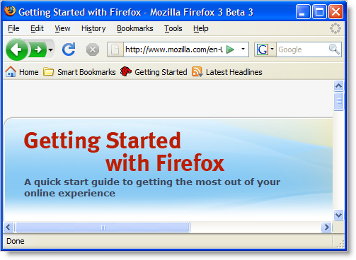 Imagem relacionada a Descubra as novidades do Firefox 3 Beta 3