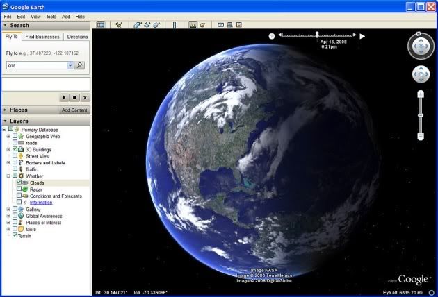 ge43shot Primeiras Imagens do Google Earth 4.3