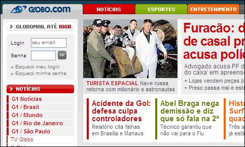 Imagem relacionada a Globo.com ganha nova home page