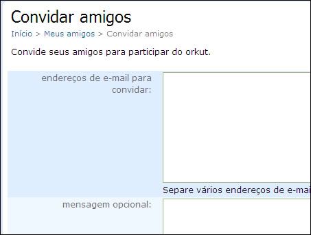 Imagem relacionada a Orkut incentiva o convite de amigos