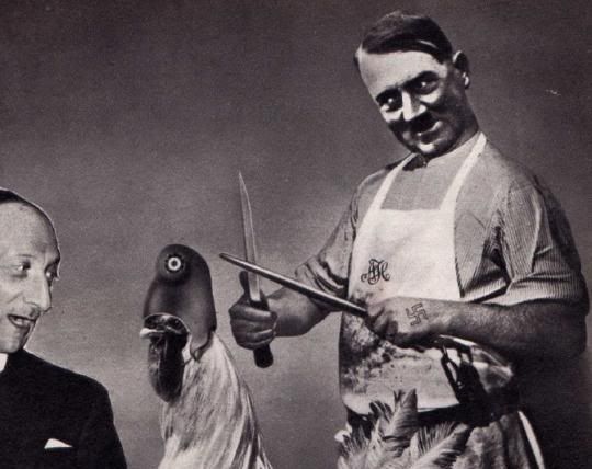 WandW-166.jpg Detail of a political photo-montage titled Appeasement by John Heartfield, 1939 image by keyloser