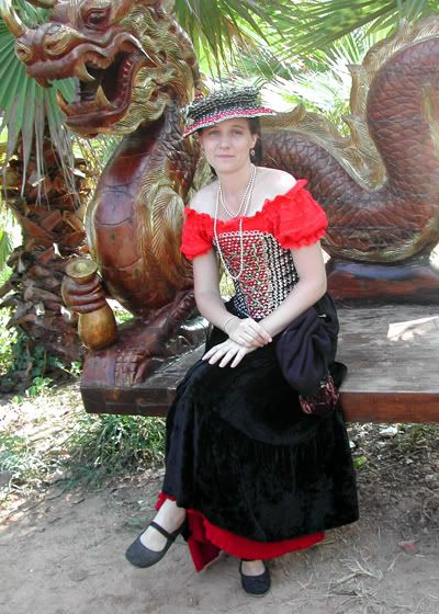 soda tab corset and hat