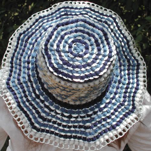 can pull tab sun hat top