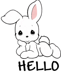 hello bunny animado para blog, blogger