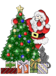Santa clous con arbol de navidad para blog, blogger