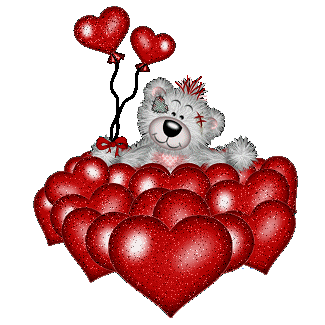 Glitter Red Heart para blog, blogger