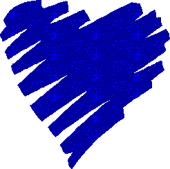 Blue Heart para blog, blogger