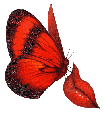 mariposa labios rojos para blog, blogger