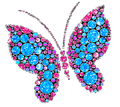 Mariposa de colores para blog, blogger