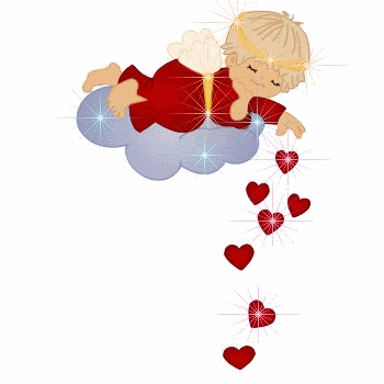 Cupid cloud hearts para blog, blogger