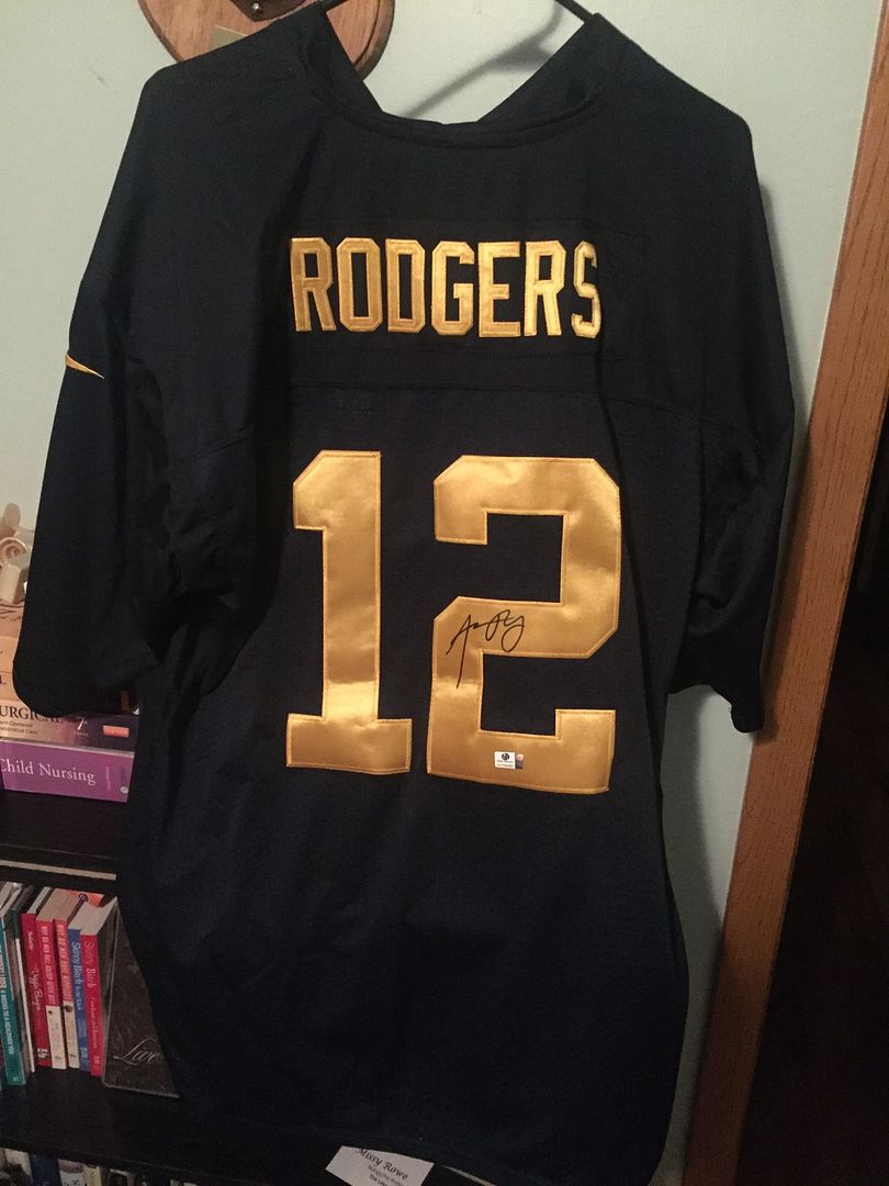 aaron rodgers framed jersey