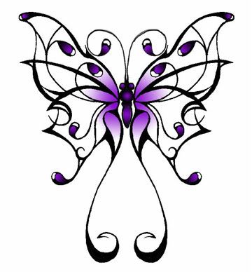 butterfly tattoos on your wrist. A tribal tattoo used to