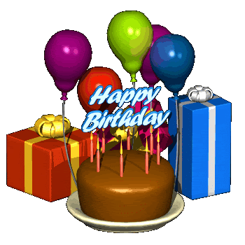 happy birthday cake graphics. Birthday Cakes And Balloon