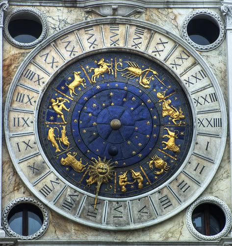 astrological clock in Piazza San Marco venice