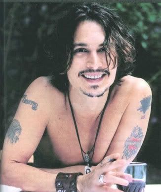 Johnny Depp With No Shirt