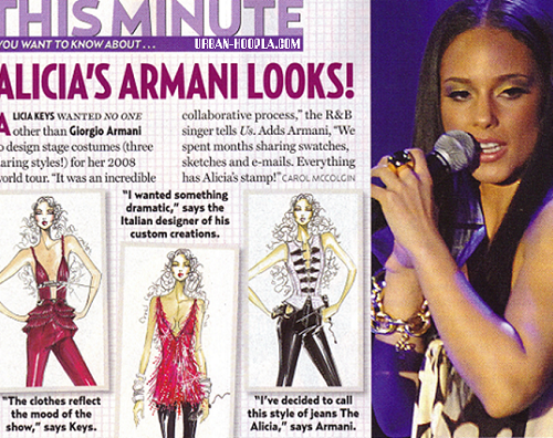 AS I AM TOUR OUTFITS BY ARMANI