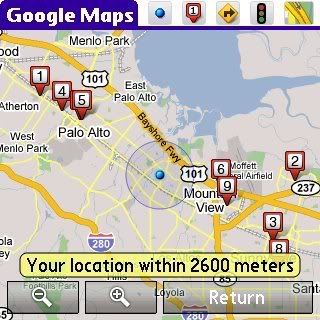 GMM Google Maps para Palm ganha funcionalidade Minha Localização
