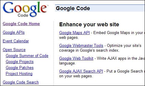 Imagem relacionada a Google Code ganha nova home page