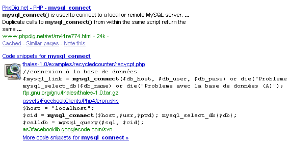 Resultados do Google Code Search integrados ao Google Search Resultados do Google Code Search integrados ao Google Search