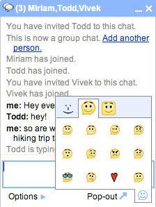 Imagem relacionada a Gmail Chat ganha suporte a conferência e emoticons