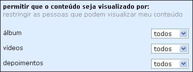 Imagem relacionada a Orkut permite restringir acesso ao conteúdo do perfil