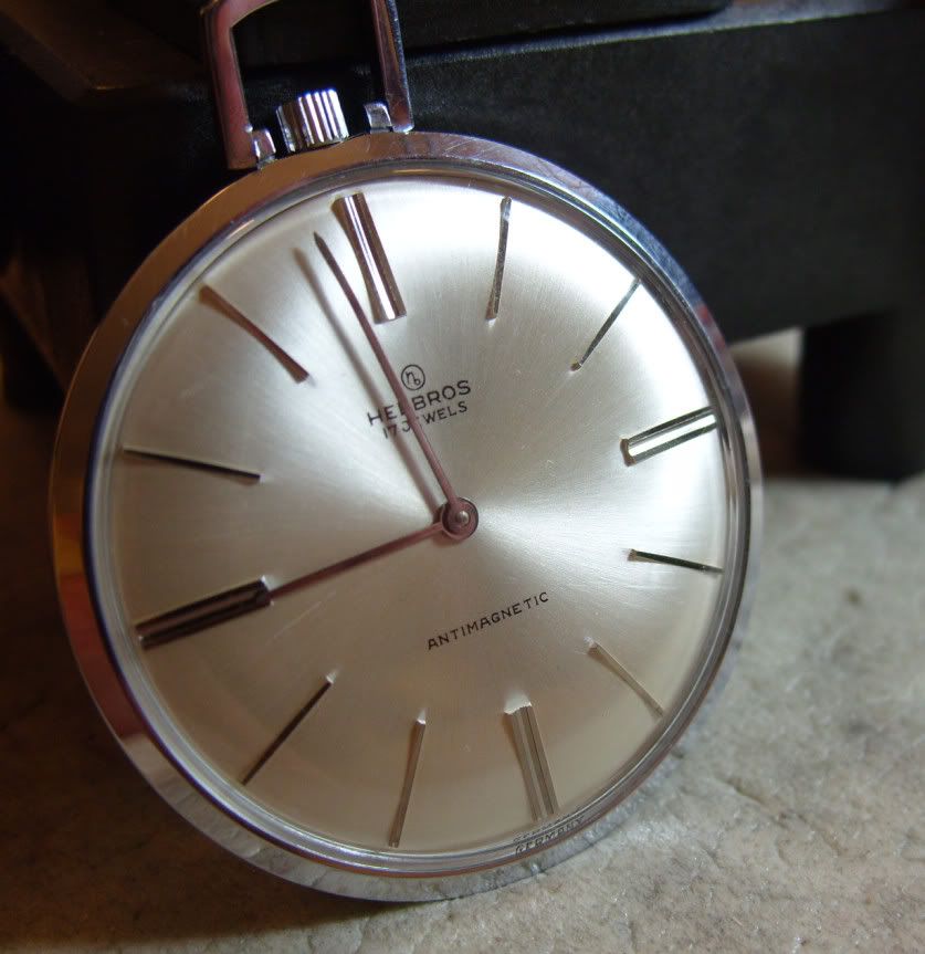 Helbros PUW 1260 based pocket watch