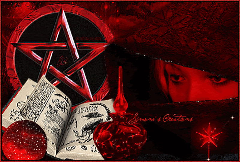 red pentagram and witch Pictures, Images and Photos