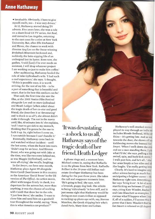 Anne Hathaway Magazine. Anne Hathaway Shoot for Marie
