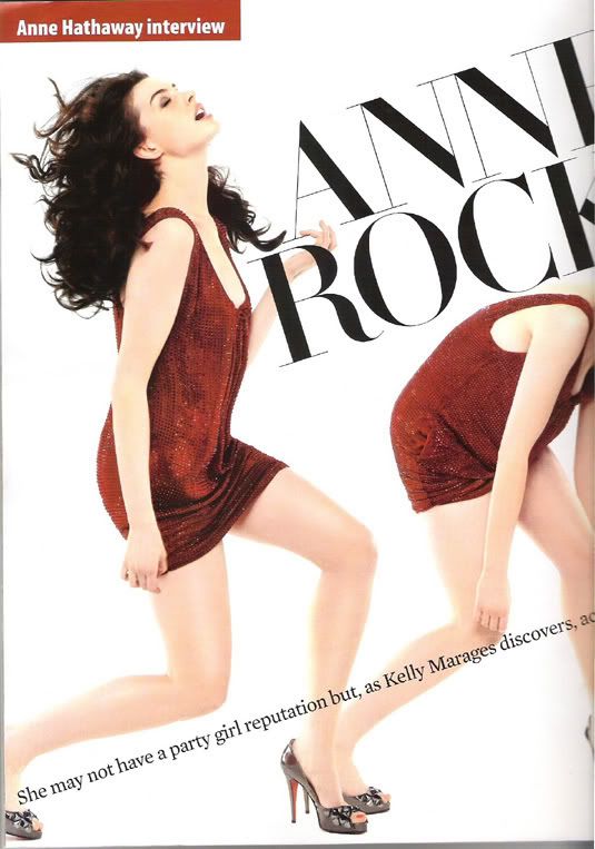 Anne Hathaway Shoot for Marie Claire UK Magazine Cover