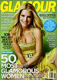 Jessica Simpson in the Cover girl of Glamour Magazine - June 2008