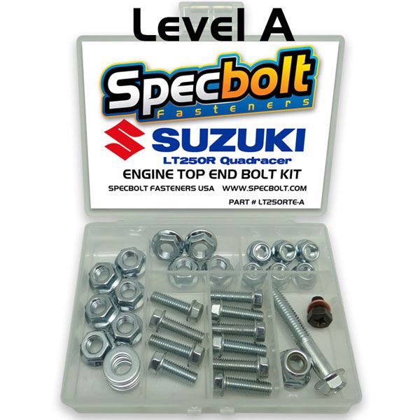 Specbolt Suzuki LT250R Quadracer Top End Engine Fastener Kit A photo LT250RTE-A-600_zpsbhrdnv5c.jpg