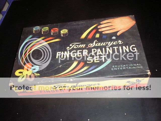 1947 Tom Sawyer Finger Painting Set IN BOX ORIGINAL  