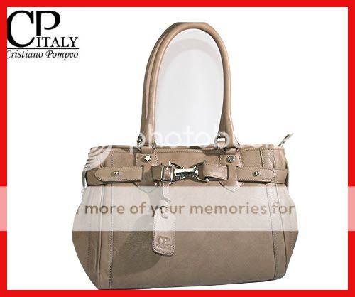 Cristiano Pompeo 100 Leather Evening Bag Made in Italy