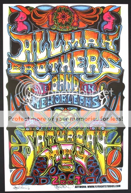 Allman Brothers Band 2007 Jay Michael Concert Poster