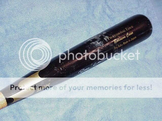   Cano SSK Maple Game Used Signed Bat New York Yankees MLB  