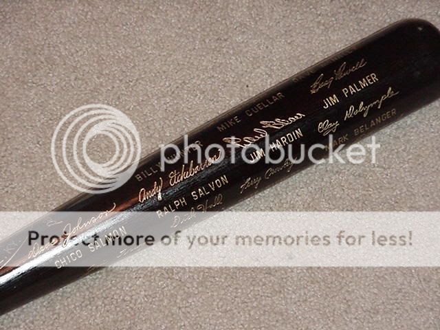 1970 Baltimore Orioles World Series Black Bat Brooks Frank Robinson 