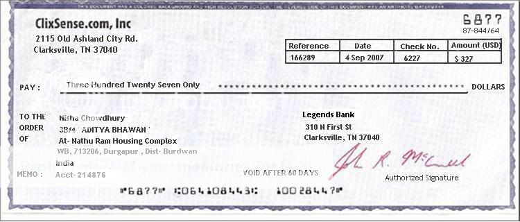 See my Cheque and earn Dollars per month in 30 sec: C my cheque, u can ...