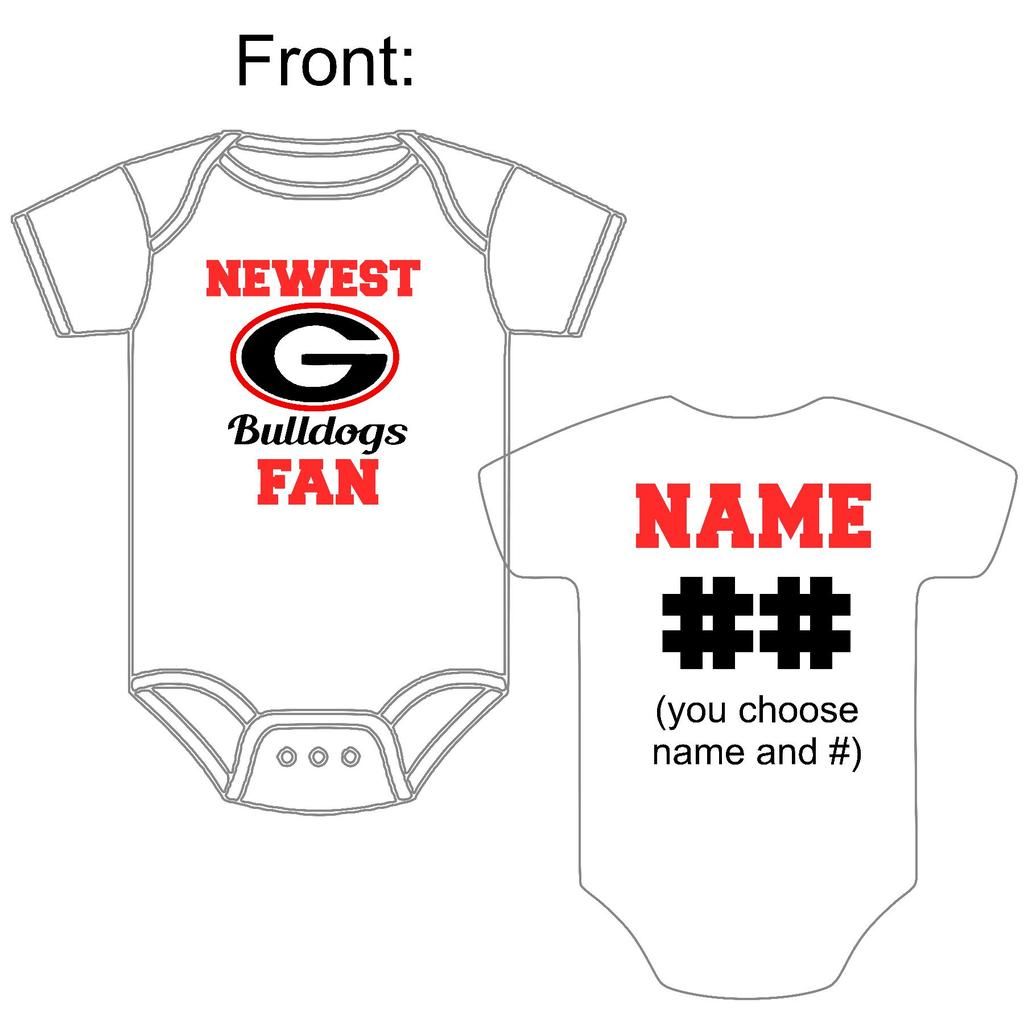 georgia bulldogs onesie